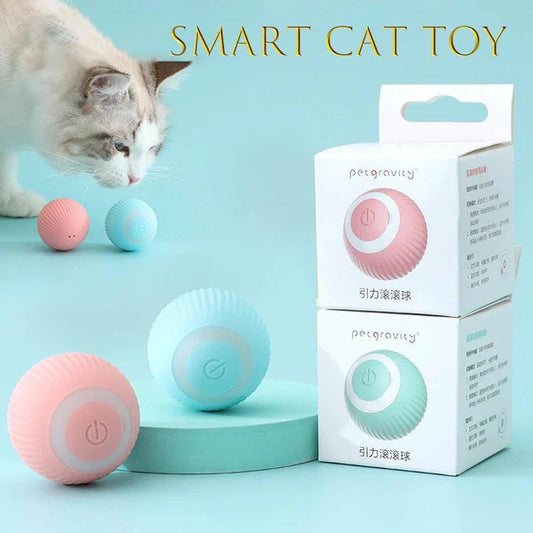 USB Rechargeable Self-Rolling Interactive Cat Ball