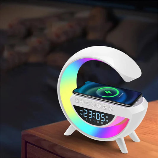 Bluetooth Speaker and Wireless Charger G Google LED RGB